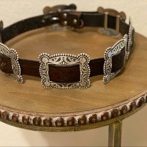 Nocona Sliding Concho Leather Hip Belt
